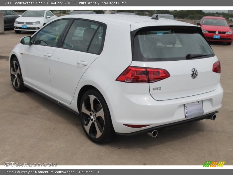 Pure White / Interlagos Cloth 2015 Volkswagen Golf GTI 4-Door 2.0T S