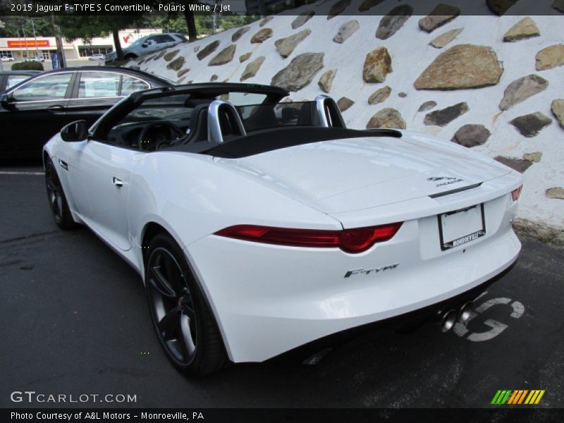 Polaris White / Jet 2015 Jaguar F-TYPE S Convertible