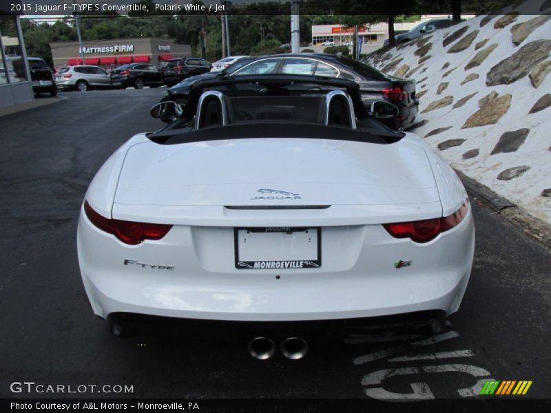 Polaris White / Jet 2015 Jaguar F-TYPE S Convertible