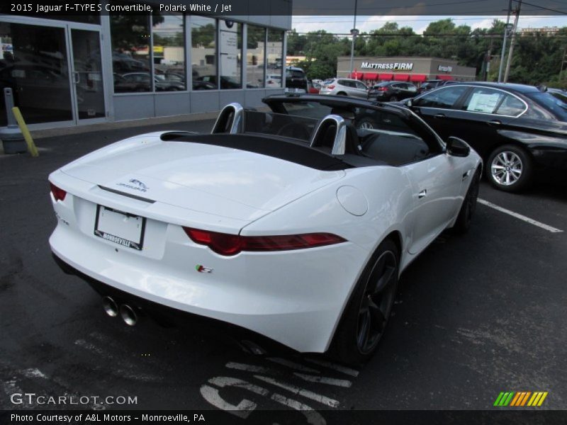 Polaris White / Jet 2015 Jaguar F-TYPE S Convertible