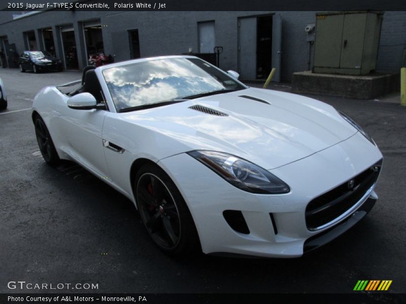 Polaris White / Jet 2015 Jaguar F-TYPE S Convertible