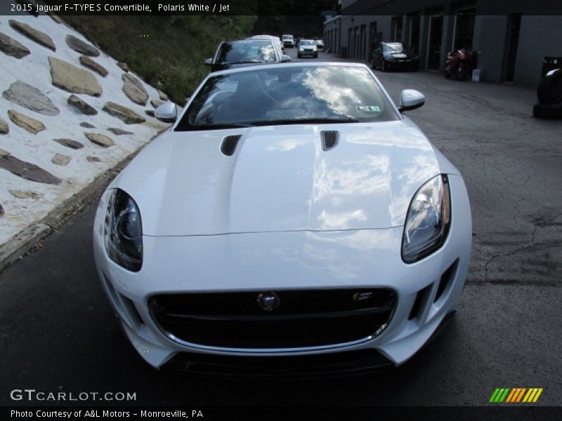 Polaris White / Jet 2015 Jaguar F-TYPE S Convertible