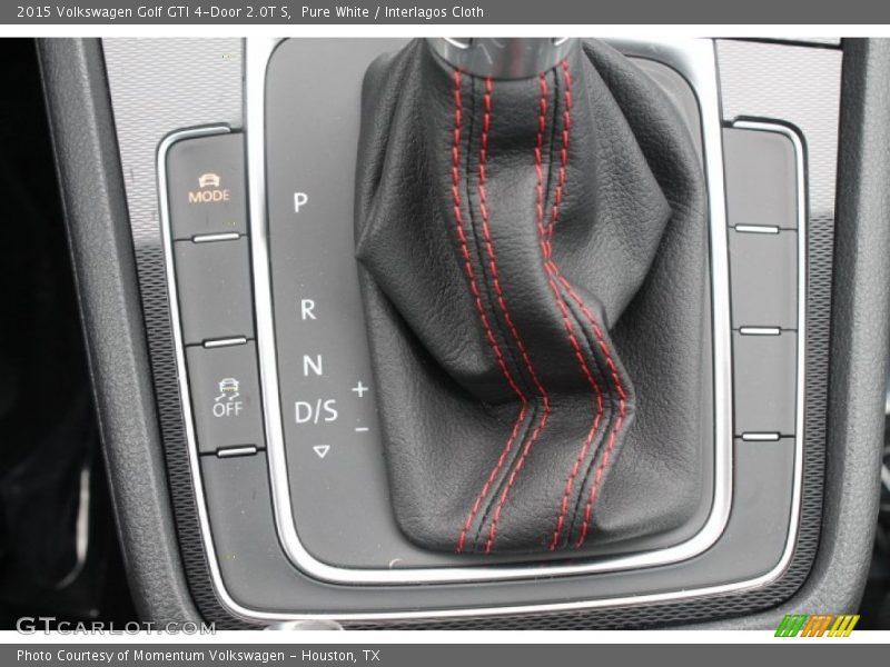 Pure White / Interlagos Cloth 2015 Volkswagen Golf GTI 4-Door 2.0T S