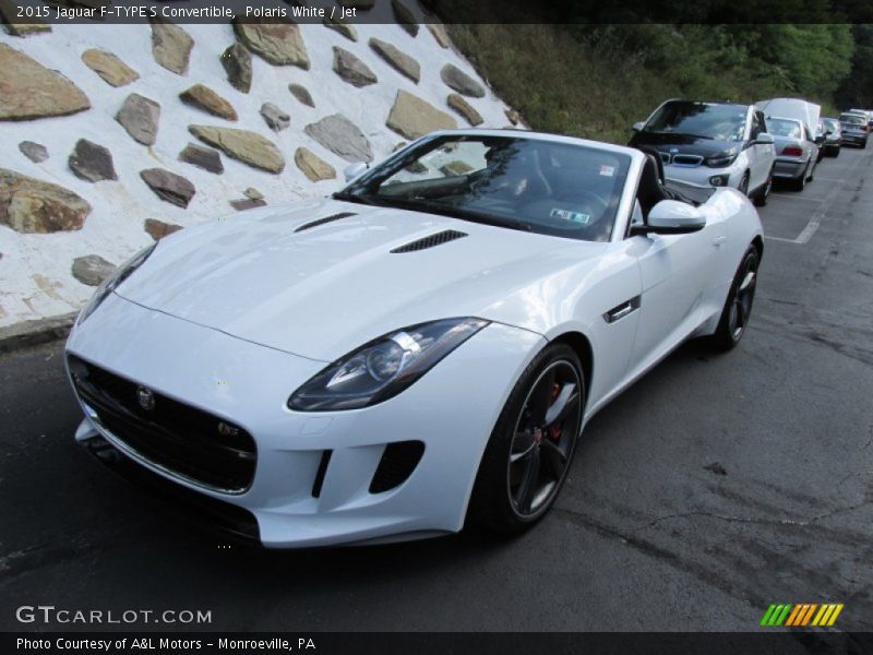Polaris White / Jet 2015 Jaguar F-TYPE S Convertible