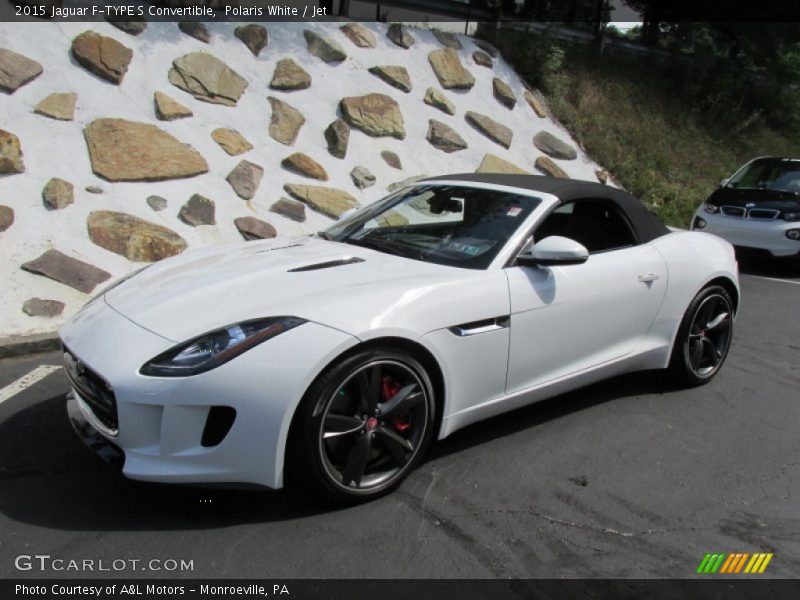 Polaris White / Jet 2015 Jaguar F-TYPE S Convertible