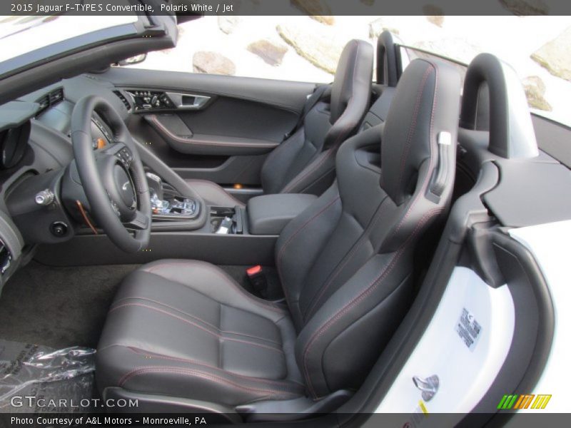 Polaris White / Jet 2015 Jaguar F-TYPE S Convertible