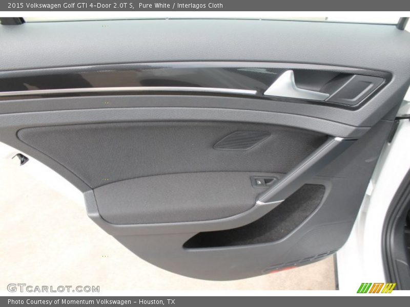 Pure White / Interlagos Cloth 2015 Volkswagen Golf GTI 4-Door 2.0T S
