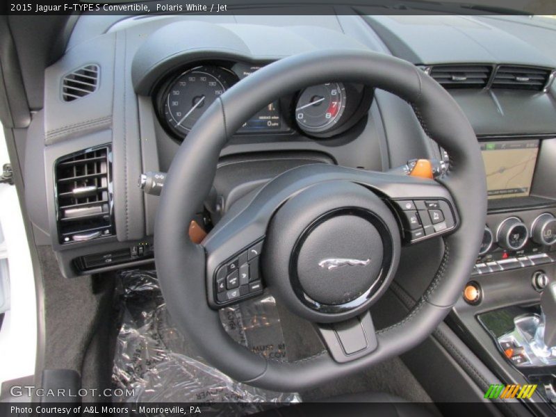 Polaris White / Jet 2015 Jaguar F-TYPE S Convertible