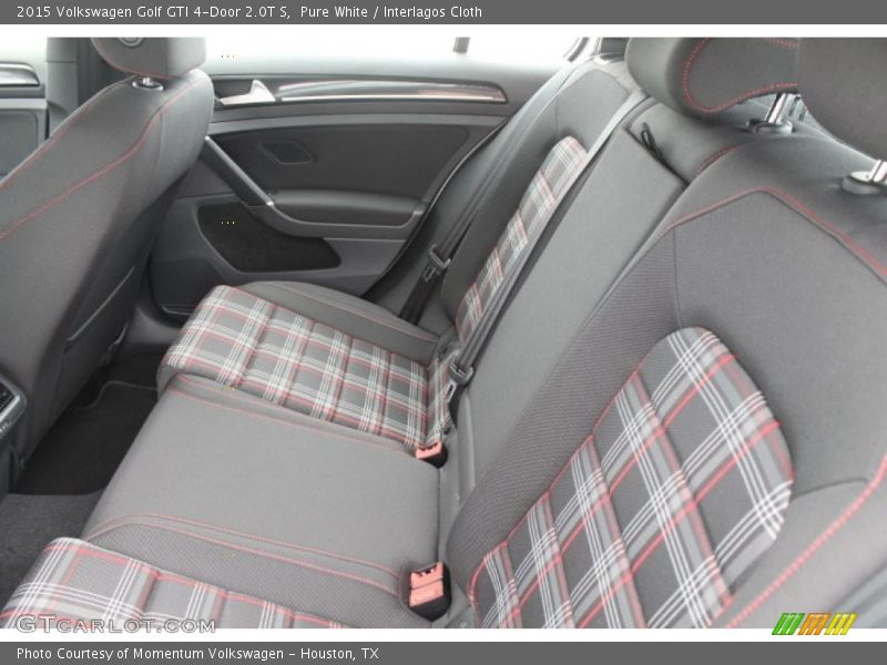 Pure White / Interlagos Cloth 2015 Volkswagen Golf GTI 4-Door 2.0T S