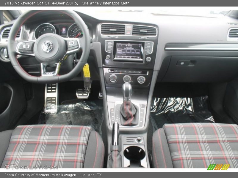 Pure White / Interlagos Cloth 2015 Volkswagen Golf GTI 4-Door 2.0T S