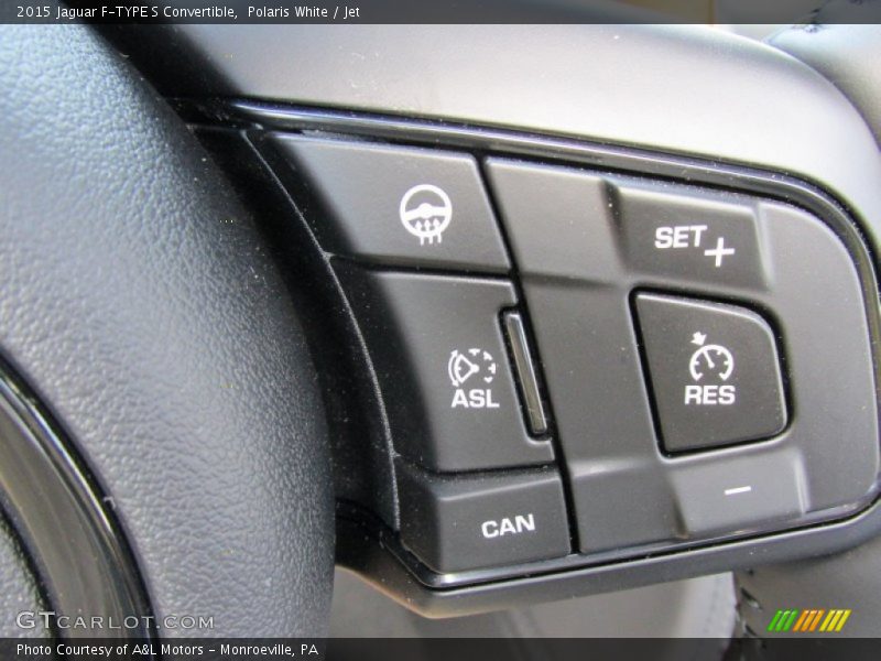 Polaris White / Jet 2015 Jaguar F-TYPE S Convertible