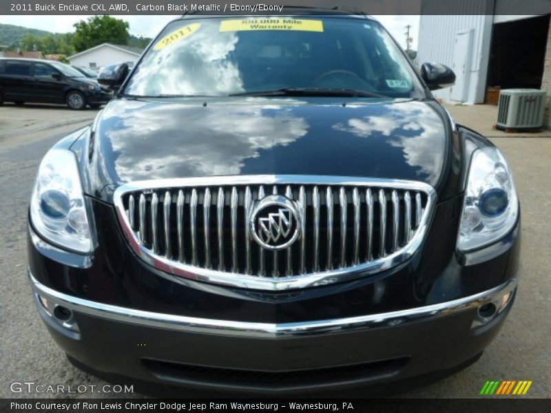 Carbon Black Metallic / Ebony/Ebony 2011 Buick Enclave CXL AWD