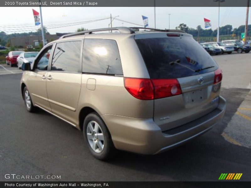 Desert Sand Mica / Taupe 2010 Toyota Sienna LE