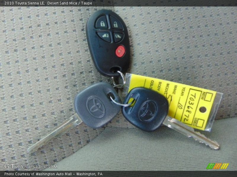 Desert Sand Mica / Taupe 2010 Toyota Sienna LE
