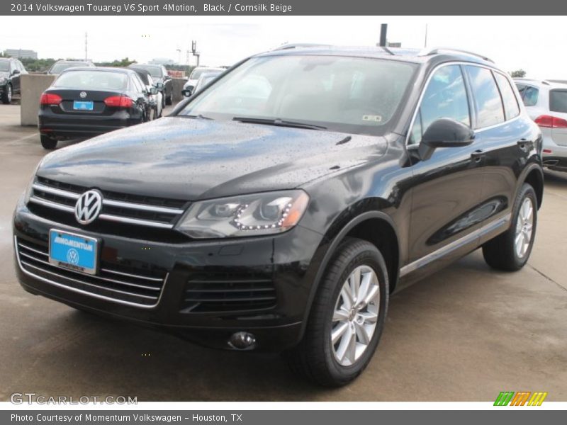 Black / Cornsilk Beige 2014 Volkswagen Touareg V6 Sport 4Motion