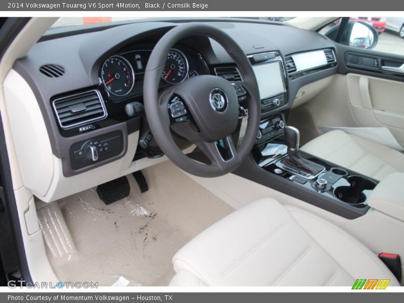 Black / Cornsilk Beige 2014 Volkswagen Touareg V6 Sport 4Motion