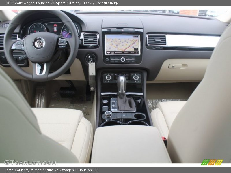 Black / Cornsilk Beige 2014 Volkswagen Touareg V6 Sport 4Motion