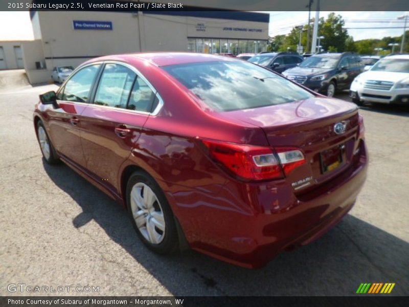 Venetian Red Pearl / Slate Black 2015 Subaru Legacy 2.5i
