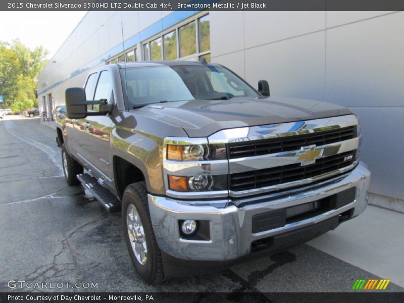 Brownstone Metallic / Jet Black 2015 Chevrolet Silverado 3500HD LTZ Double Cab 4x4