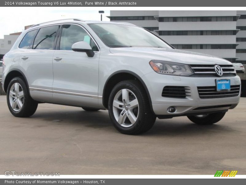 Pure White / Black Anthracite 2014 Volkswagen Touareg V6 Lux 4Motion