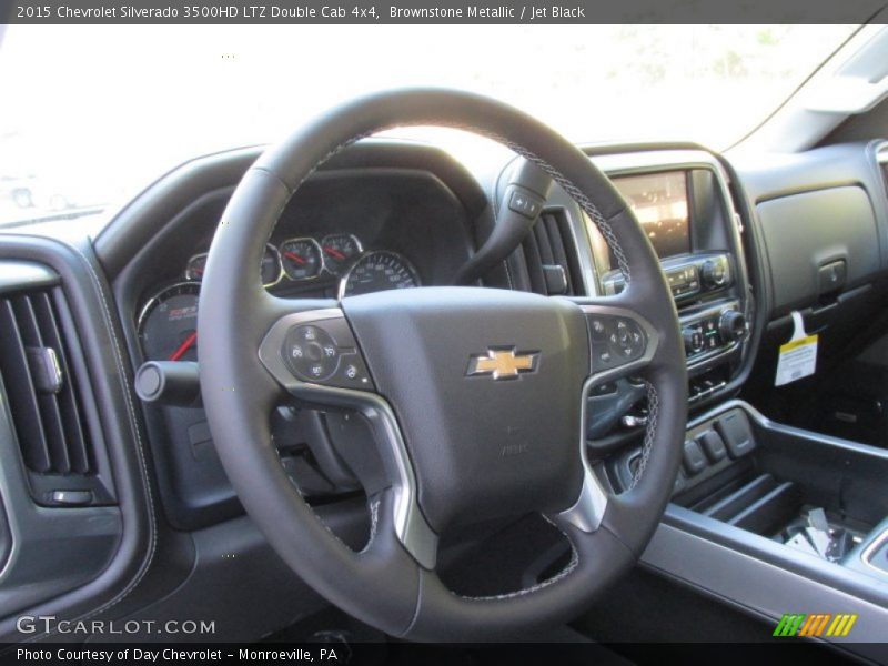 Brownstone Metallic / Jet Black 2015 Chevrolet Silverado 3500HD LTZ Double Cab 4x4