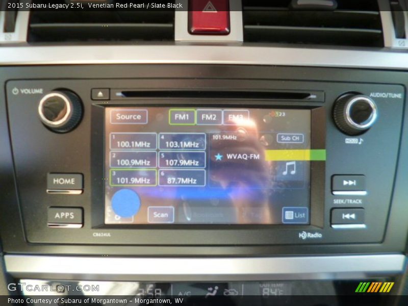 Venetian Red Pearl / Slate Black 2015 Subaru Legacy 2.5i