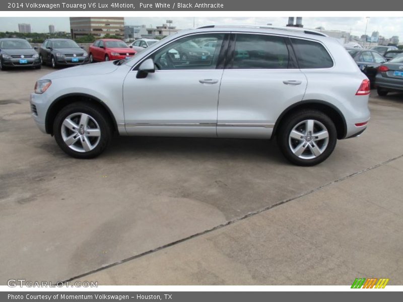 Pure White / Black Anthracite 2014 Volkswagen Touareg V6 Lux 4Motion