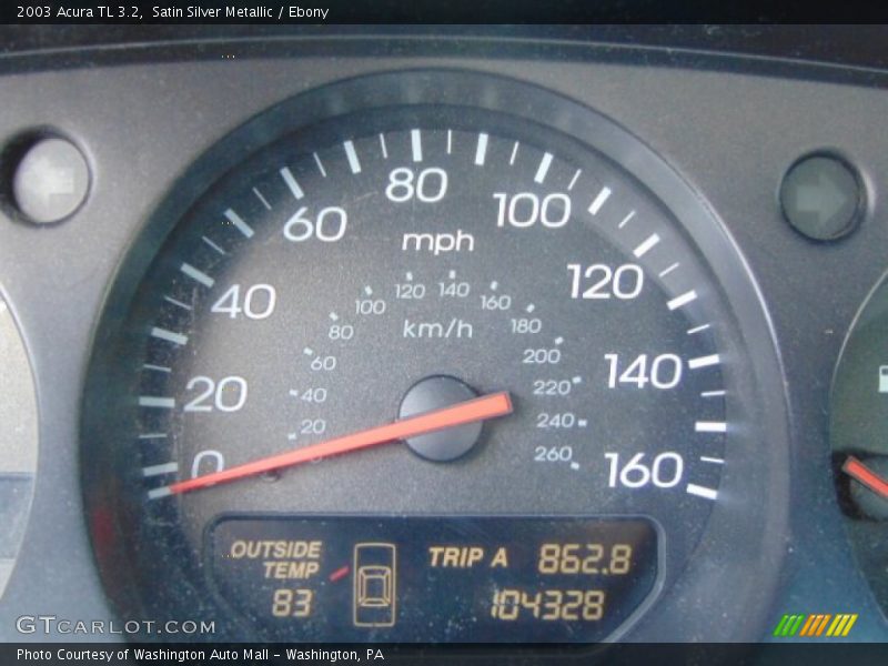 Satin Silver Metallic / Ebony 2003 Acura TL 3.2