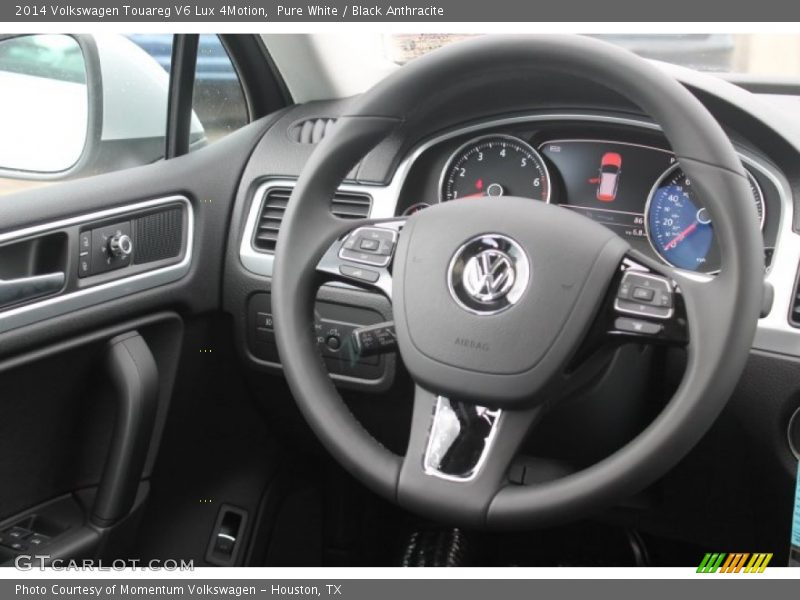 Pure White / Black Anthracite 2014 Volkswagen Touareg V6 Lux 4Motion