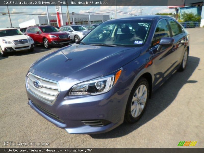 Twilight Blue Metallic / Slate Black 2015 Subaru Legacy 2.5i Premium