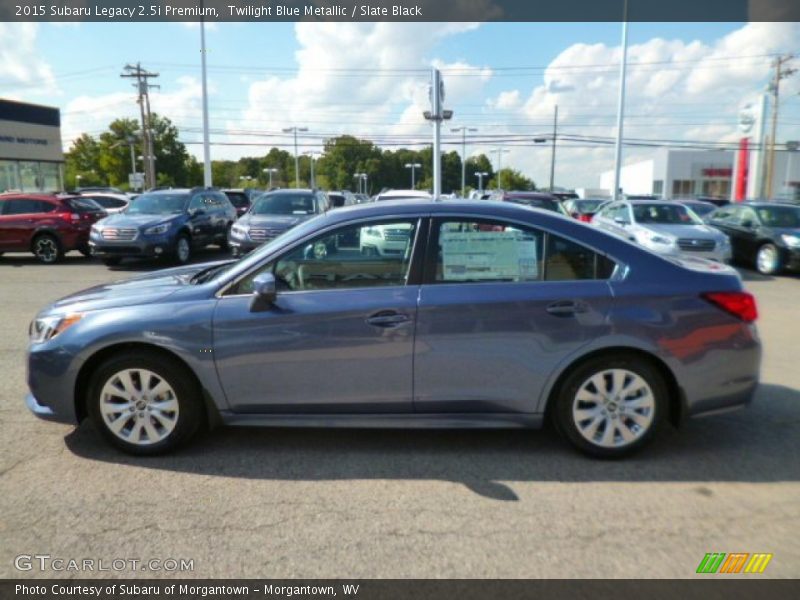 Twilight Blue Metallic / Slate Black 2015 Subaru Legacy 2.5i Premium