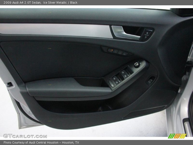 Ice Silver Metallic / Black 2009 Audi A4 2.0T Sedan