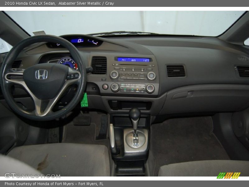 Alabaster Silver Metallic / Gray 2010 Honda Civic LX Sedan