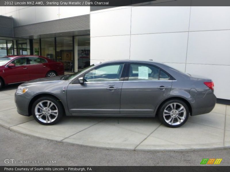 Sterling Gray Metallic / Dark Charcoal 2012 Lincoln MKZ AWD