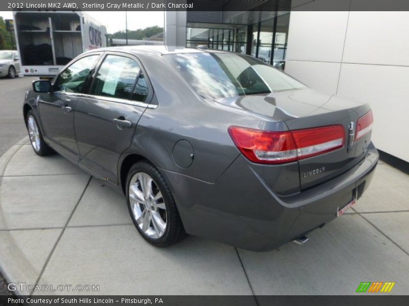 Sterling Gray Metallic / Dark Charcoal 2012 Lincoln MKZ AWD