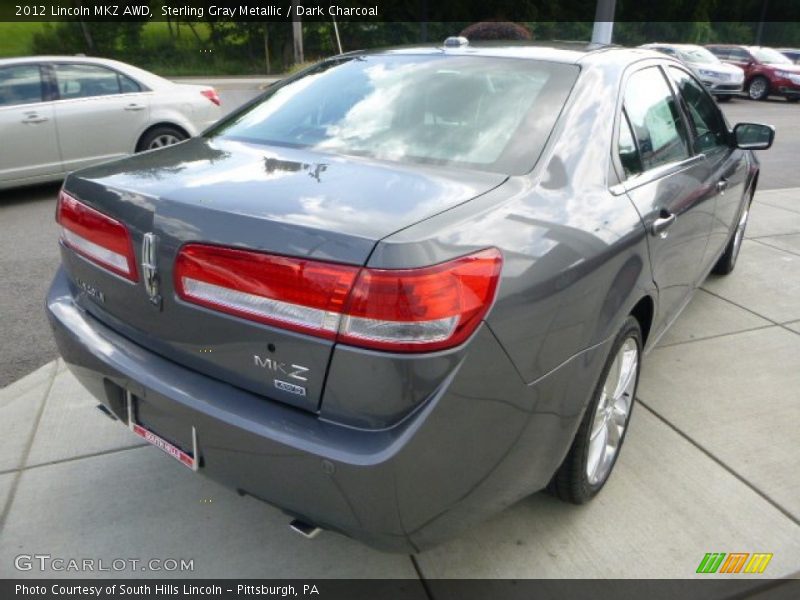 Sterling Gray Metallic / Dark Charcoal 2012 Lincoln MKZ AWD