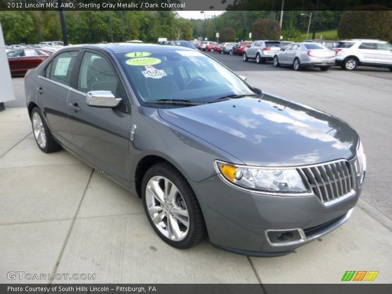 Sterling Gray Metallic / Dark Charcoal 2012 Lincoln MKZ AWD