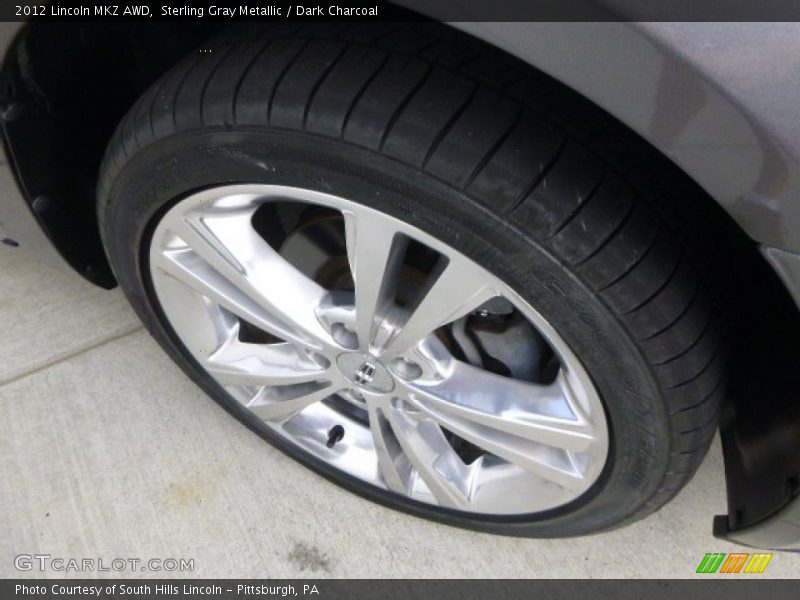 Sterling Gray Metallic / Dark Charcoal 2012 Lincoln MKZ AWD