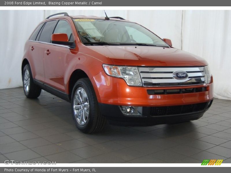 Blazing Copper Metallic / Camel 2008 Ford Edge Limited