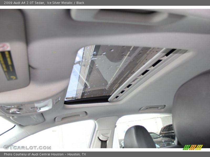 Ice Silver Metallic / Black 2009 Audi A4 2.0T Sedan