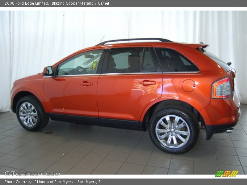 Blazing Copper Metallic / Camel 2008 Ford Edge Limited