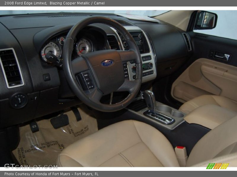 Blazing Copper Metallic / Camel 2008 Ford Edge Limited