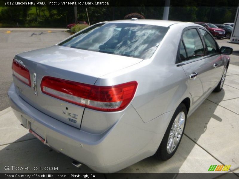 Ingot Silver Metallic / Dark Charcoal 2012 Lincoln MKZ AWD