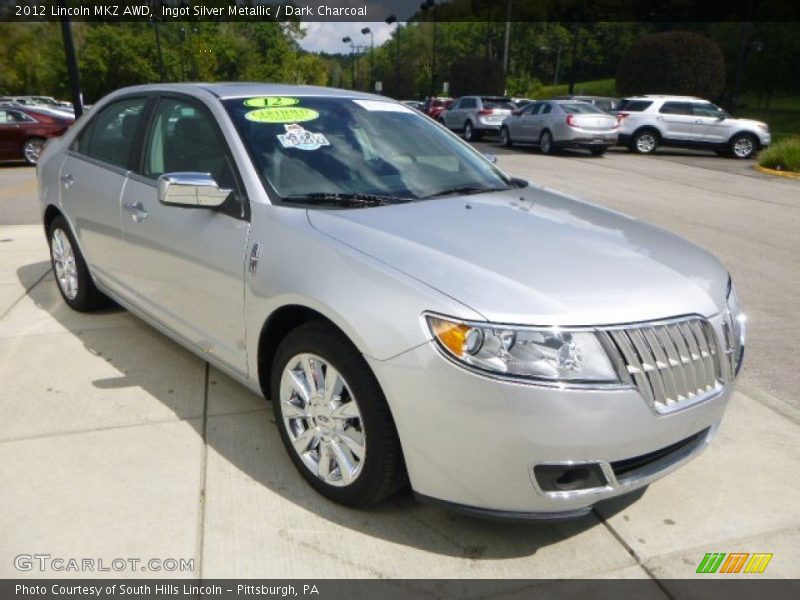 Ingot Silver Metallic / Dark Charcoal 2012 Lincoln MKZ AWD