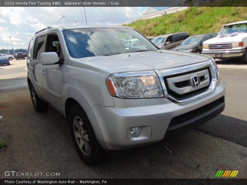 Alabaster Silver Metallic / Gray 2010 Honda Pilot Touring 4WD