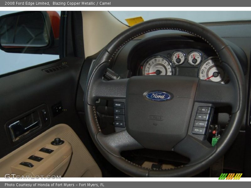 Blazing Copper Metallic / Camel 2008 Ford Edge Limited