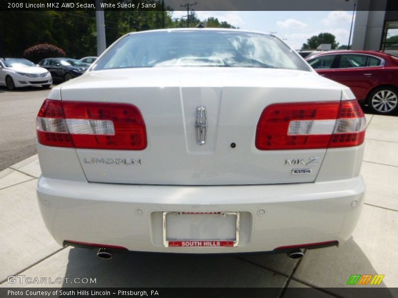 White Suede / Sand 2008 Lincoln MKZ AWD Sedan