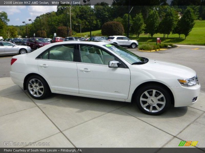 White Suede / Sand 2008 Lincoln MKZ AWD Sedan