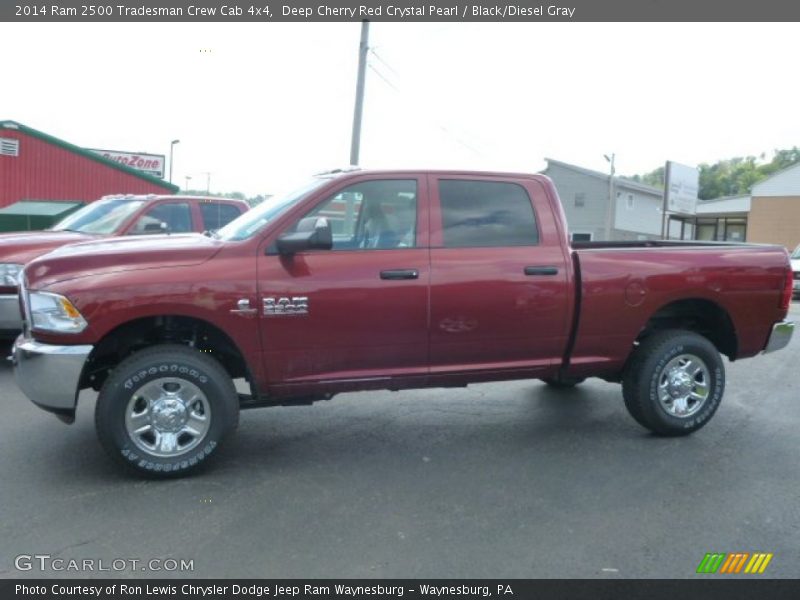 Deep Cherry Red Crystal Pearl / Black/Diesel Gray 2014 Ram 2500 Tradesman Crew Cab 4x4
