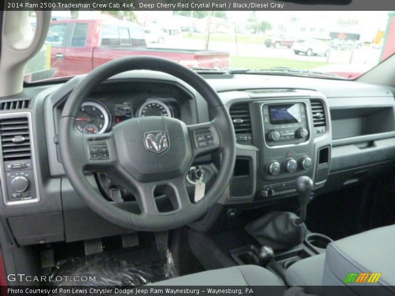 Deep Cherry Red Crystal Pearl / Black/Diesel Gray 2014 Ram 2500 Tradesman Crew Cab 4x4